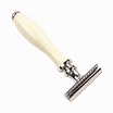[PA035] Parker 111W - White Resin Handle 3 Piece Safety Razor 