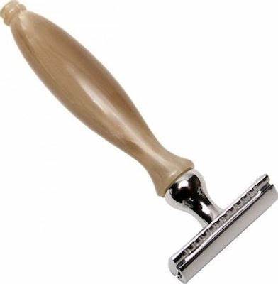 [PA042] Parker 13R - Ox Horn Handle 3 Piece Safety Razor
