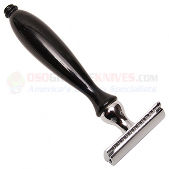 [PA043] Parker 14R - Buffalo Horn Handle 3 Piece Safety Razor