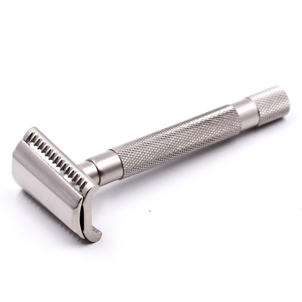 [PA012] Parker 24C - Chrome Handle Open Comb 3 Piece Safety Razor