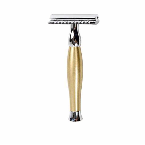 [PA015] Parker 48R - Heavyweight Gold Tone Handle 3 Piece Safety Razor
