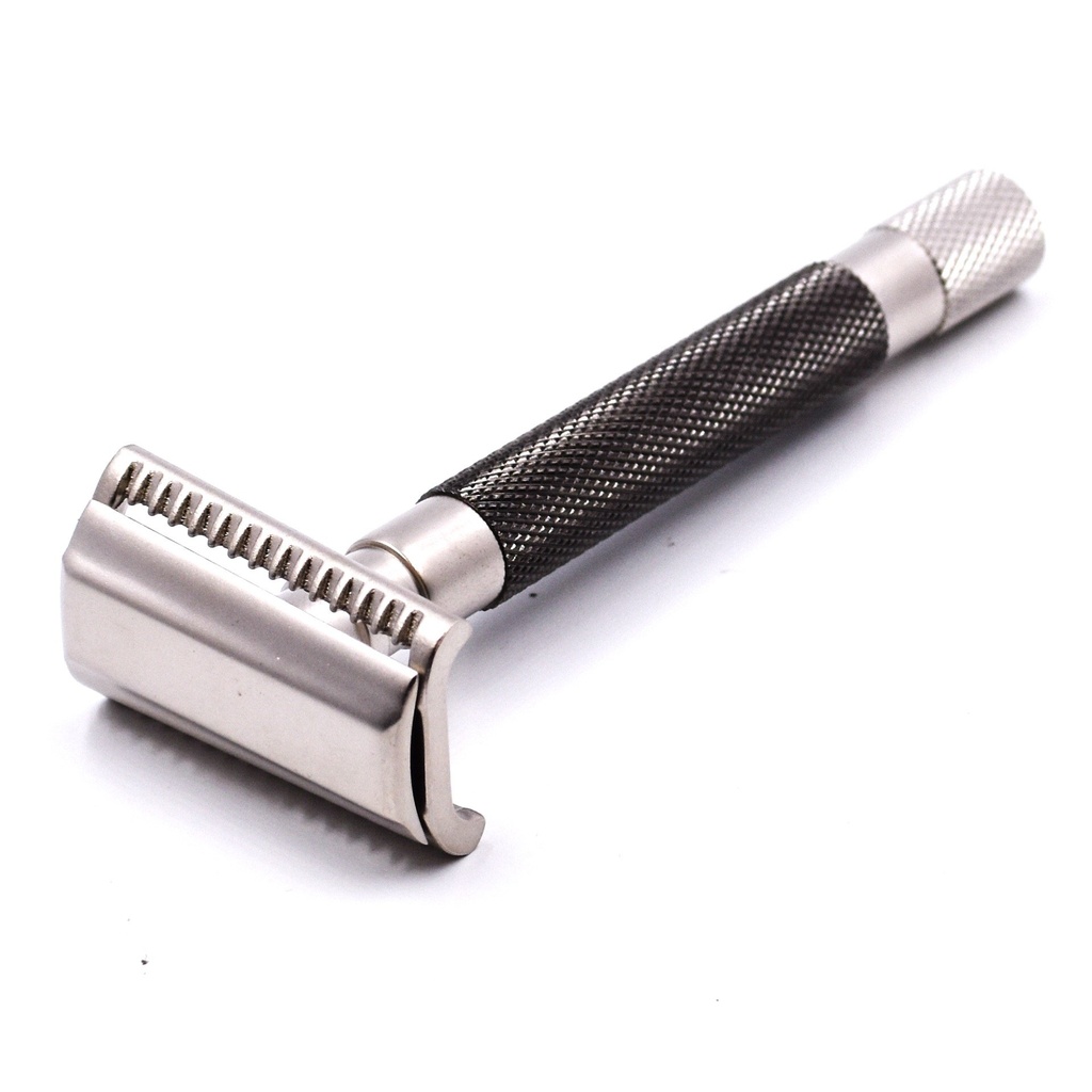 [PA017] Parker 55SL-GR - Semi-Slant 3 Piece Safety Razor  - Graphite