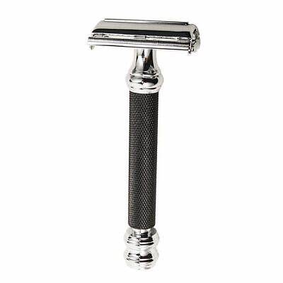 [PA008] Parker 76R- Ultra Heavyweight Black & Chrome Handle Buterfly Open Safety Razor