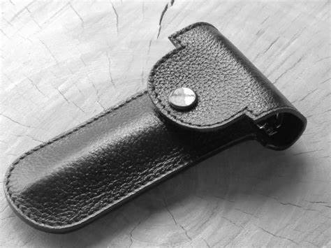 [PA054] Parker Leather Pouch for Safety Razors