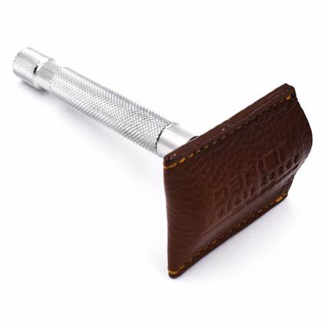 [PA060] Parker Leather Safety Razor Cover Brown