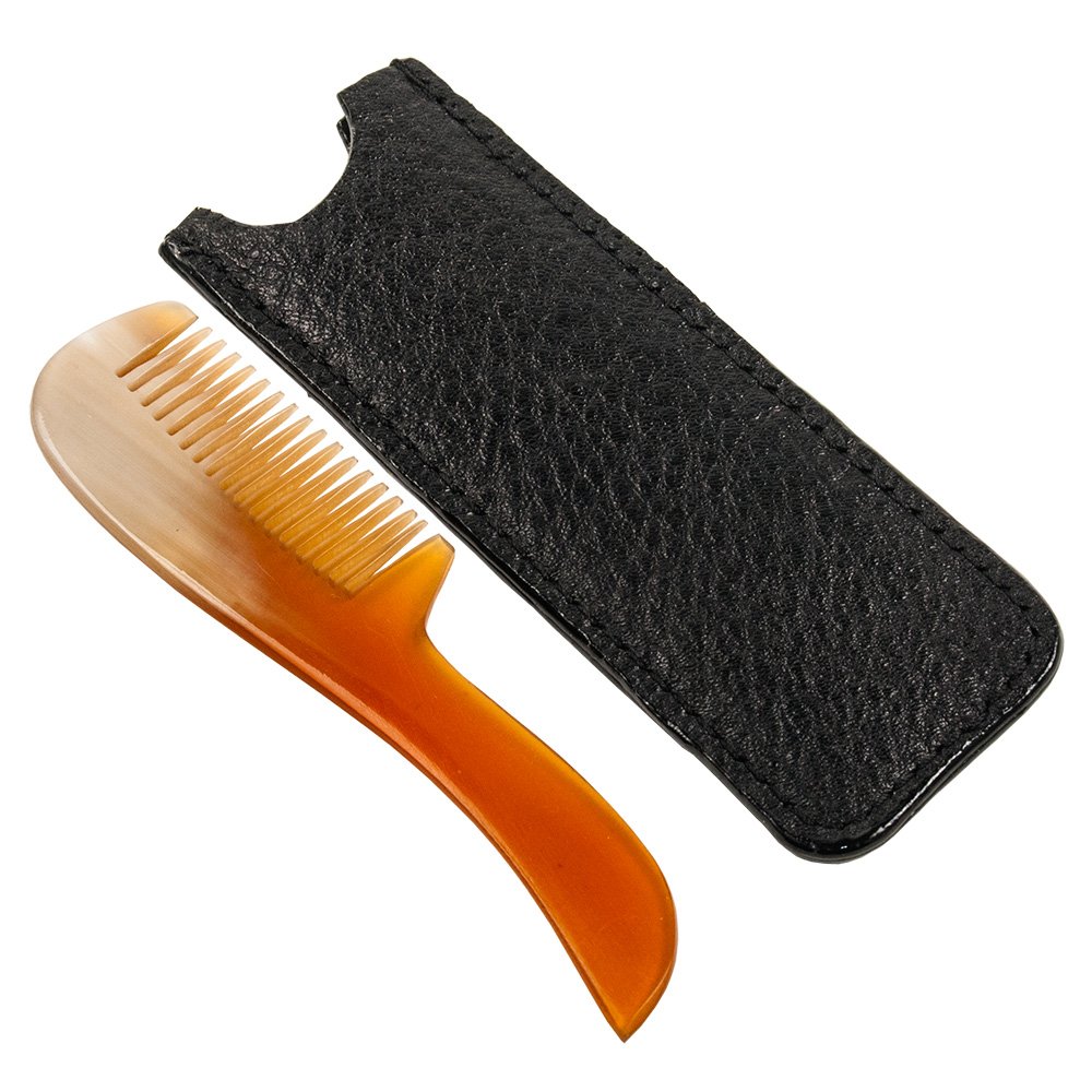 [PA067] Parker Ox Horn Mustache Comb
