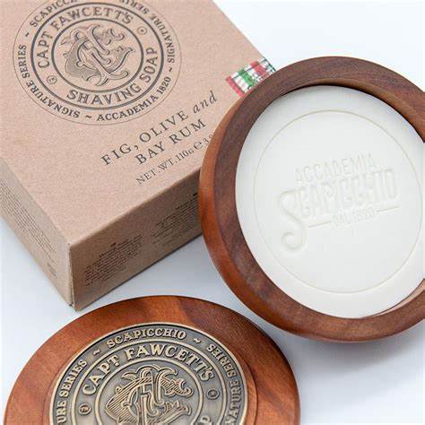 [CF039] CF Scapicchio Fig, Olive & Bay Rum Shaving Soap 110g