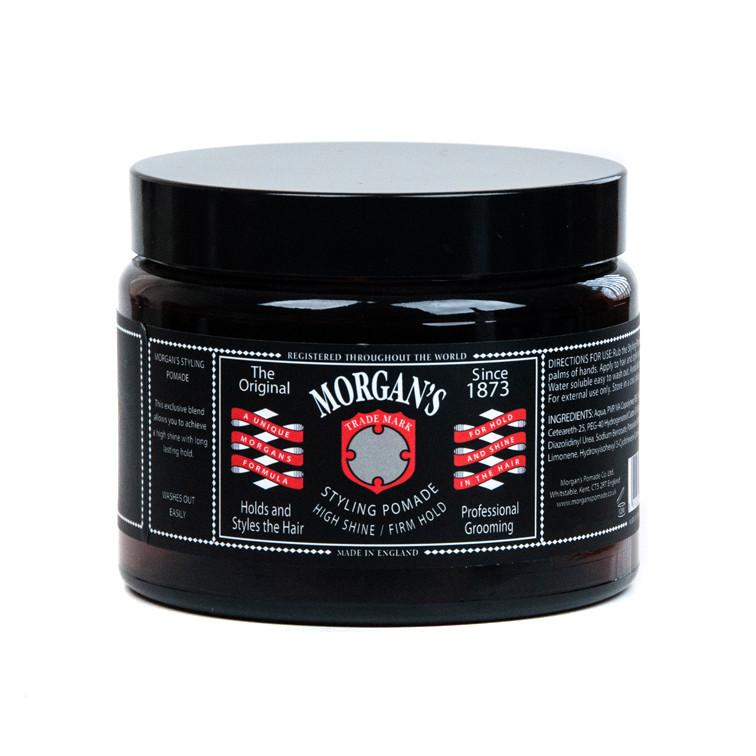 [MG054] Morgans Pomade High Shine/Firm Hold 500g - Black
