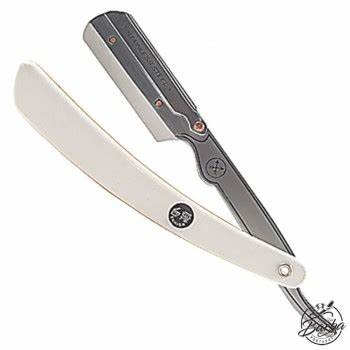 [PA045] Parker SRW/34R - White ABS Handle Clip Type Barber/Straight Razor
